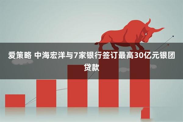 爱策略 中海宏洋与7家银行签订最高30亿元银团贷款